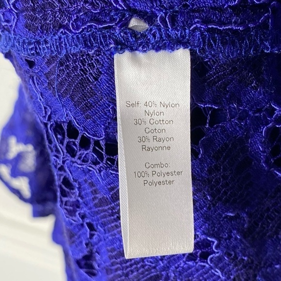 Marissa Webb Corrine Ultraviolet Lace Mini Dress - Picture 8 of 9